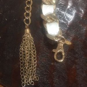 Cache Accessories - Gold White Women’s Belt - One Size Cache Accessories - Gold White Women’s Belt - One Size